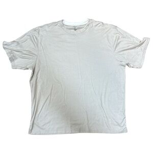 Van Heusen Beige Textured Tee. Ghost stripe. Cotton Poly blend Athleisure